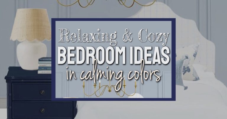 relaxing and cozy bedroom ideas in calming colors