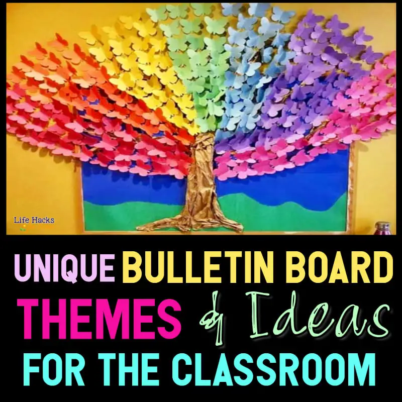 Unique bulletin board ideas and spring themes for school with DIY low prep handmade classroom bulletin board decorations