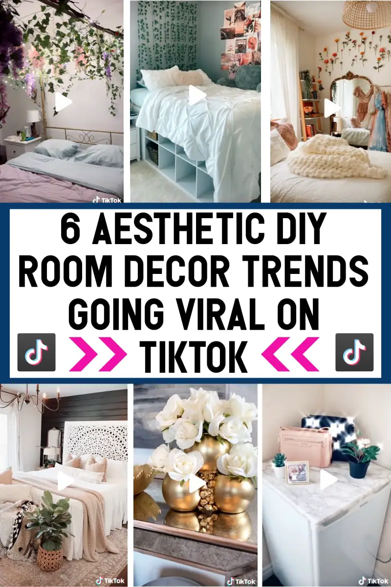 Aesthetic DIY Room Decor Ideas and Trends Going Viral on TikTok Today - here's how to make your room aesthetic without buying anything, spending money and for a cheap bedroom or dorm room makeover on a budget
