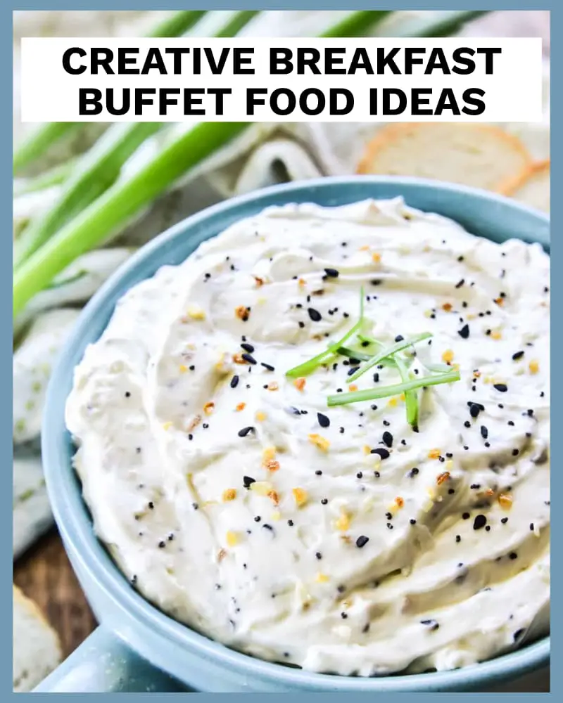 creative breakfast buffet ideas - breakfast snack foods and cold brunch potluck food ideas for a crowd at a work potluck or church brunch