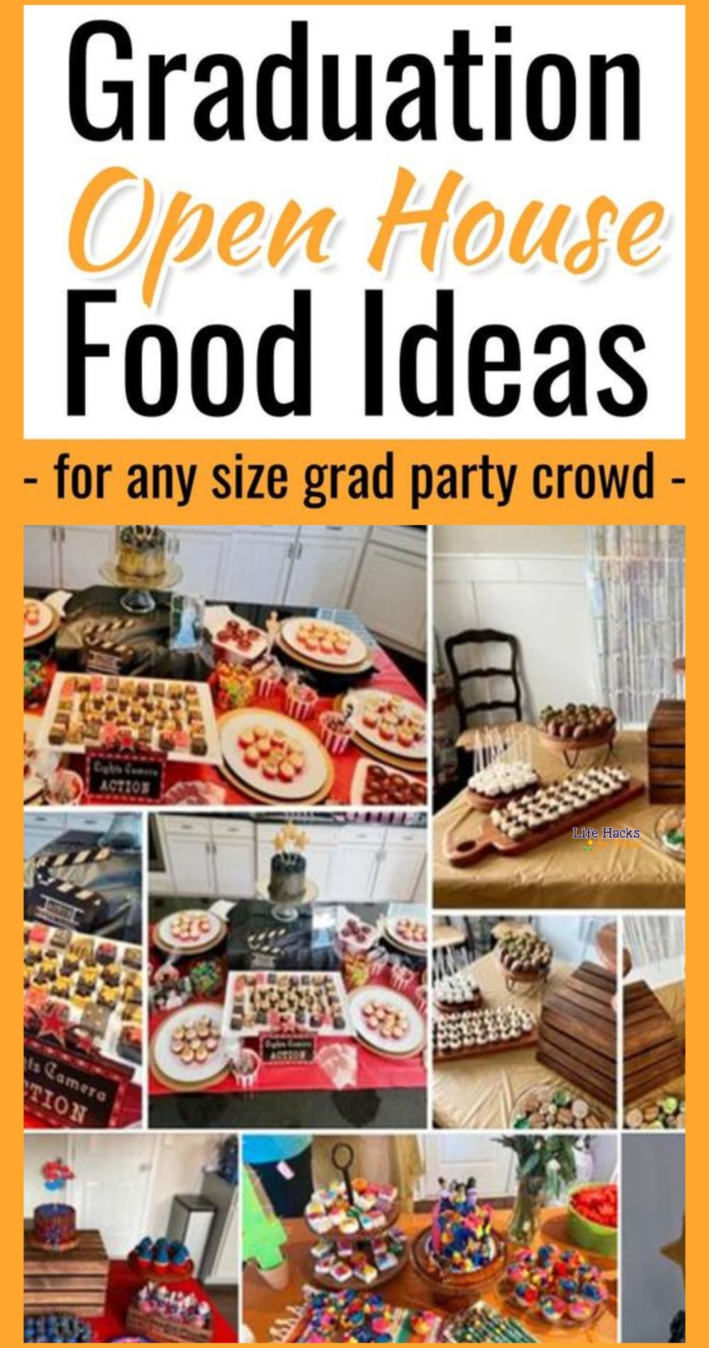 graduation party ideas - open house party food for a crowd on a budget