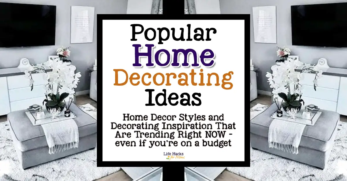Popular home decorating ideas and styles trending right now.