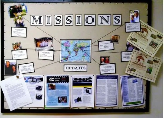 church information board ideas - missions bulletin board ideas