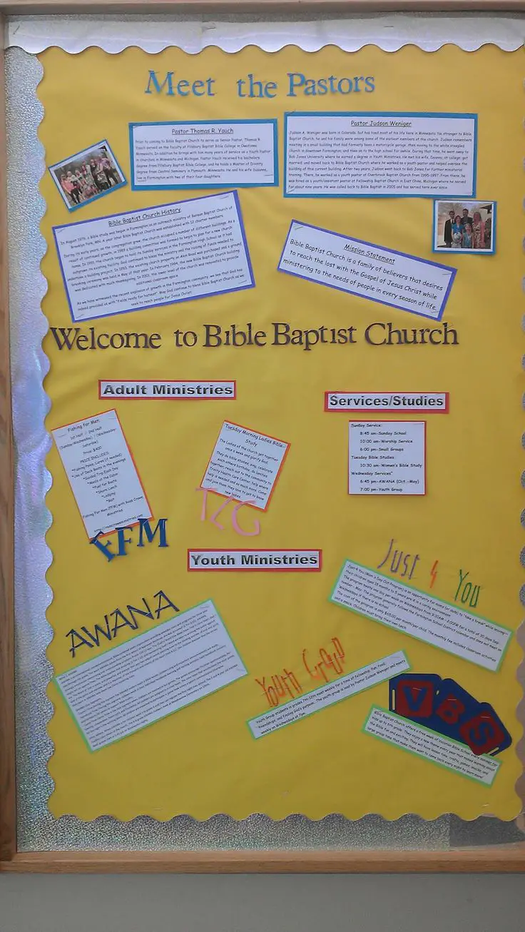 church information bulletin board ideas - welcome bulletin board ideas for Baptist church information board