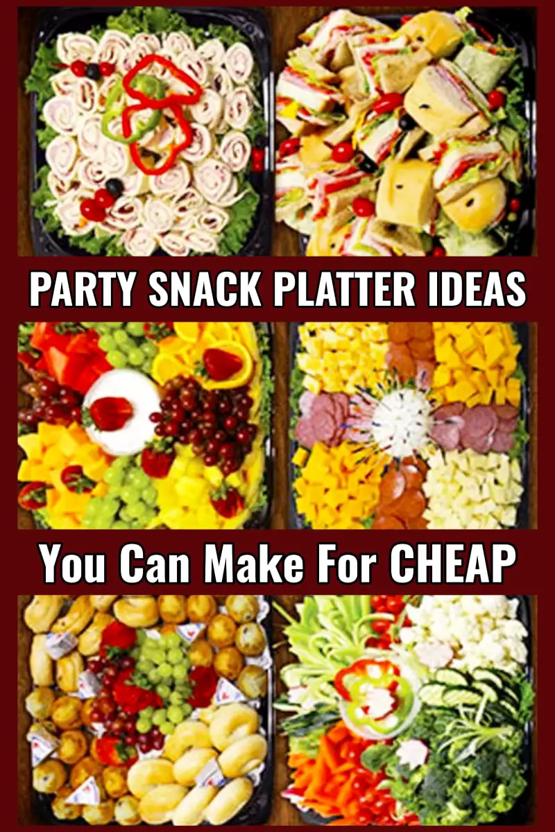 cheap party snack platters for a crowd - inexpensive cold finger food, meats, cheese and fruit party platters for a crowd on a budget
