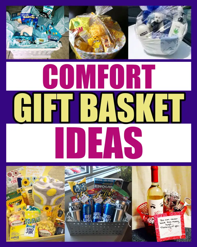 comfort gift basket ideas - sympathy basket ideas-DIY self care gift for grieving loved ones as a grief sympathy condolence gift after someone die - homemade care package - creative and unique bereavement basket ideas