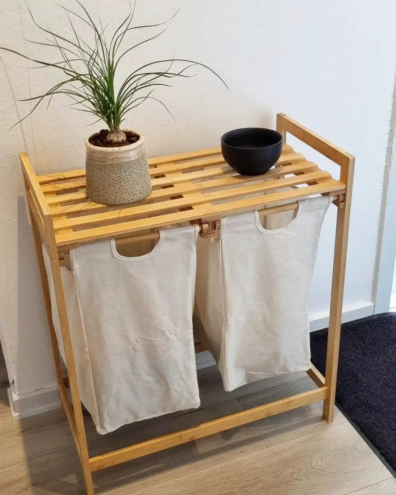 laundry storage ideas for renters how to store and hide laundry in small apartment bedroom or rental house