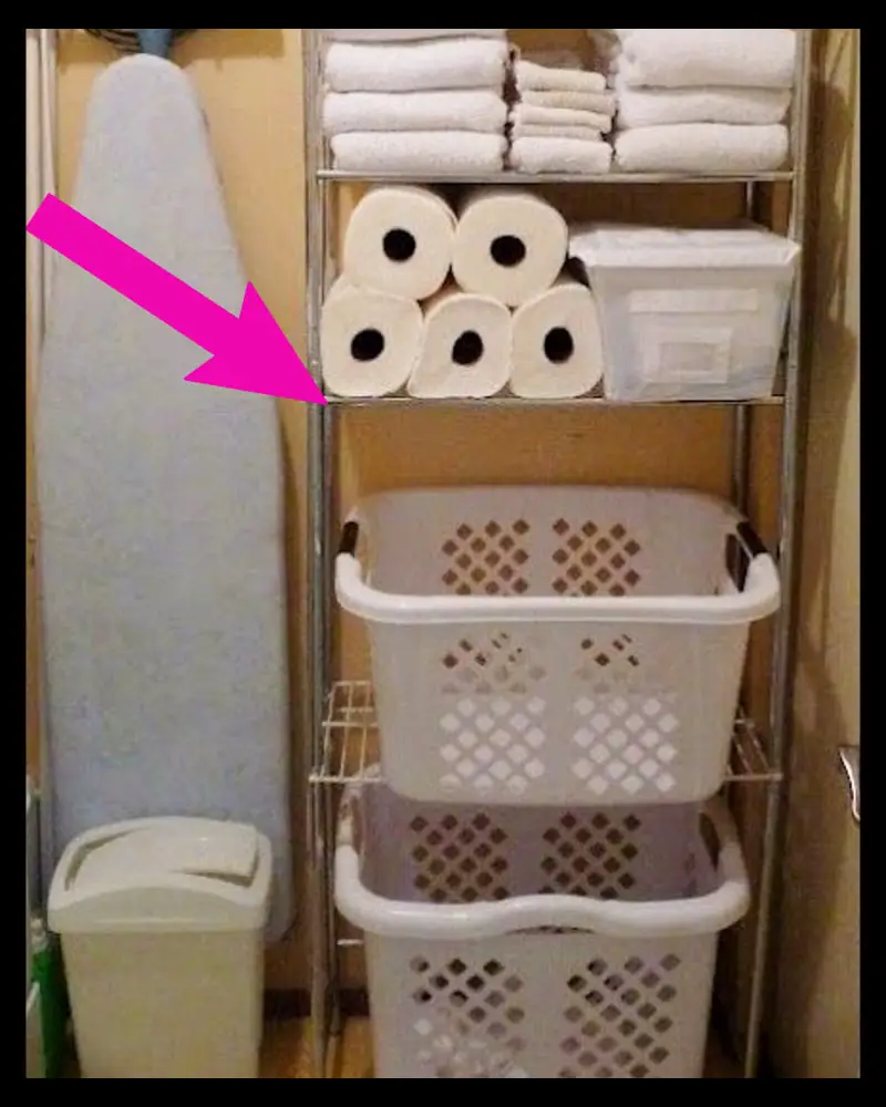 laundry storage ideas for renters - laundry basket storage in small apartment laundry room