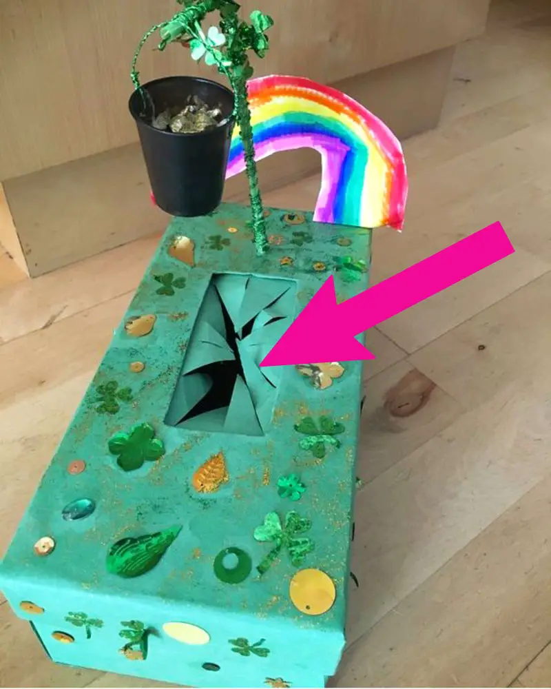 leprechaun trap ideas-shoebox leprechaun trap boxes for kindergarten - how to catch a leprechaun with a trap door that works