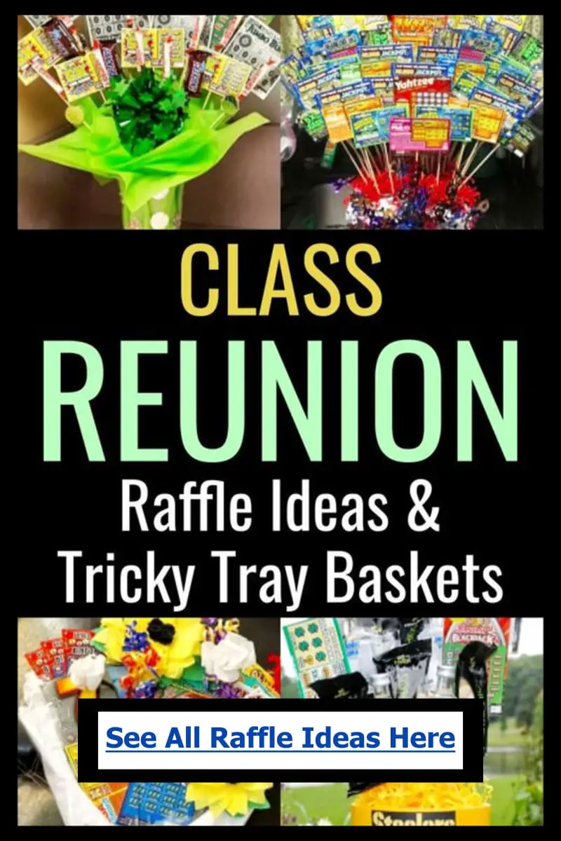 Raffle basket ideas for adult reunions - lottery ticket gift basket ideas