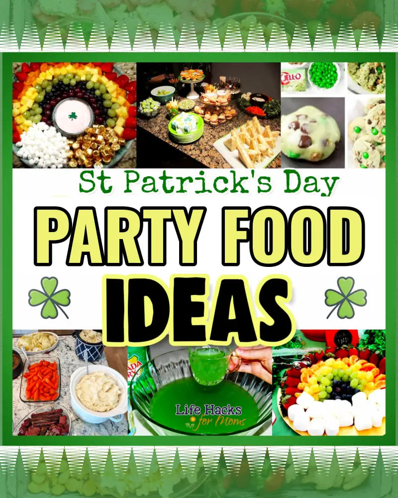 St Patricks Day Party Food Ideas, Appetizers for a Crowd, Finger Foods and Inexpensive Snacks for Large Groups - Cheap Party Food Platters Too