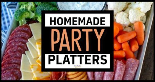 Homemade Party Platters-37 Easy Party Trays To Make For a Crowd  -my favorite party food tray ideas and homemade food platters for parties, buffets or as inexpensive snacks for large groups...