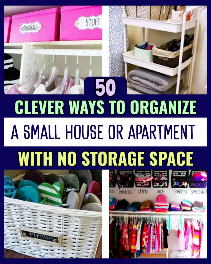 DIY storage ideas for small spaces - organization hacks for tiny houses, rentals and apartments