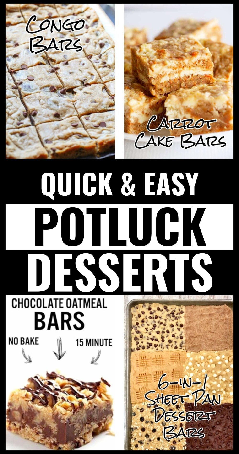 Quick and Easy Potluck Desserts For a Work Party Crowd Or Large Group At Church