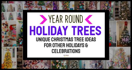 Year Round Holiday Trees-Unique Christmas Tree Ideas for OTHER Holidays  -themed year round Christmas tree ideas for a holiday tree all year long for other Holiday themes...