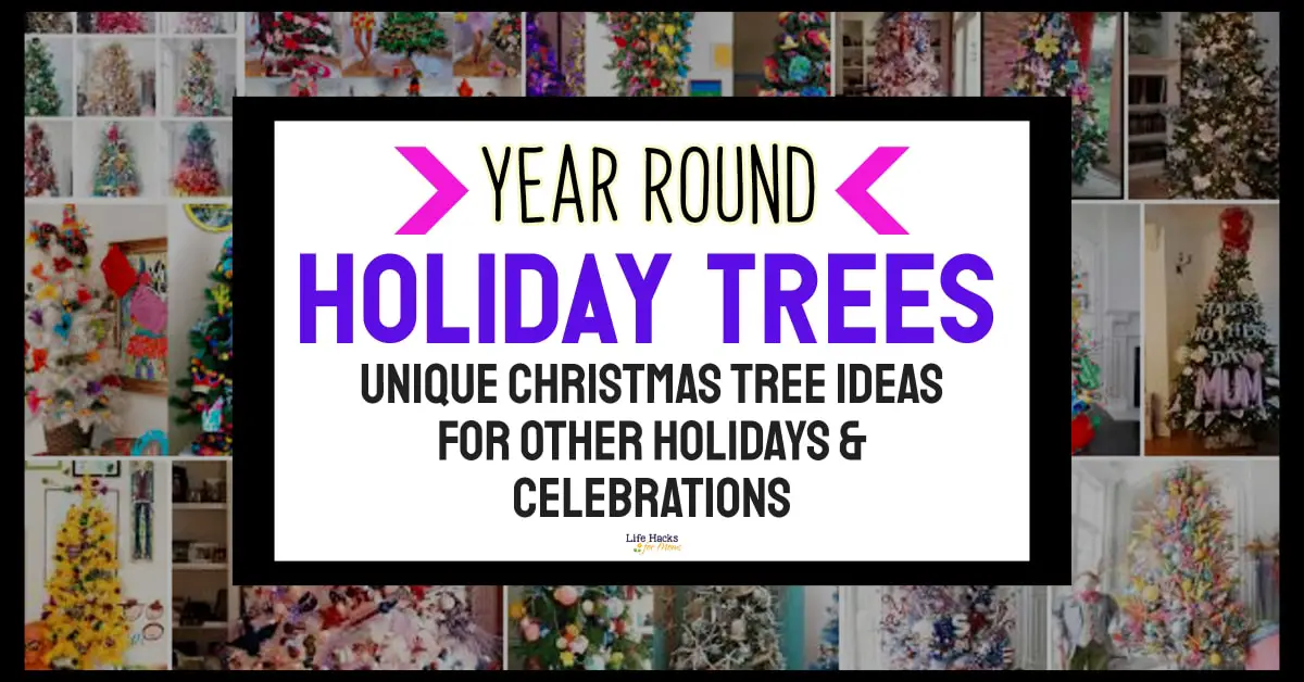 unique christmas tree ideas for other holidays, monthly christmas tree decorating ideas for indoors pictures