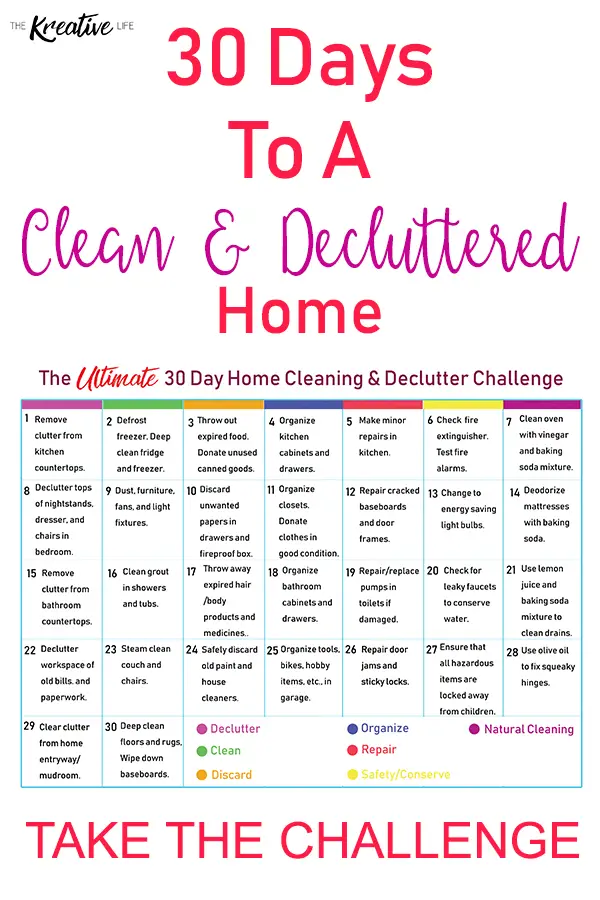 getting organized with this declutter your home checklist