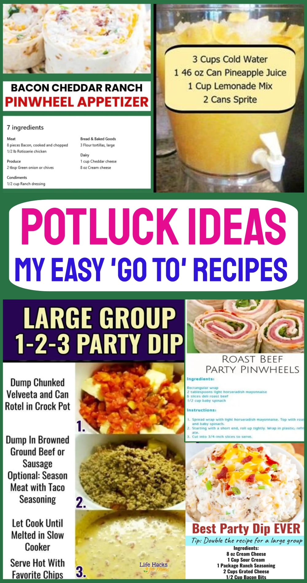easy potluck recipes - my swipe file