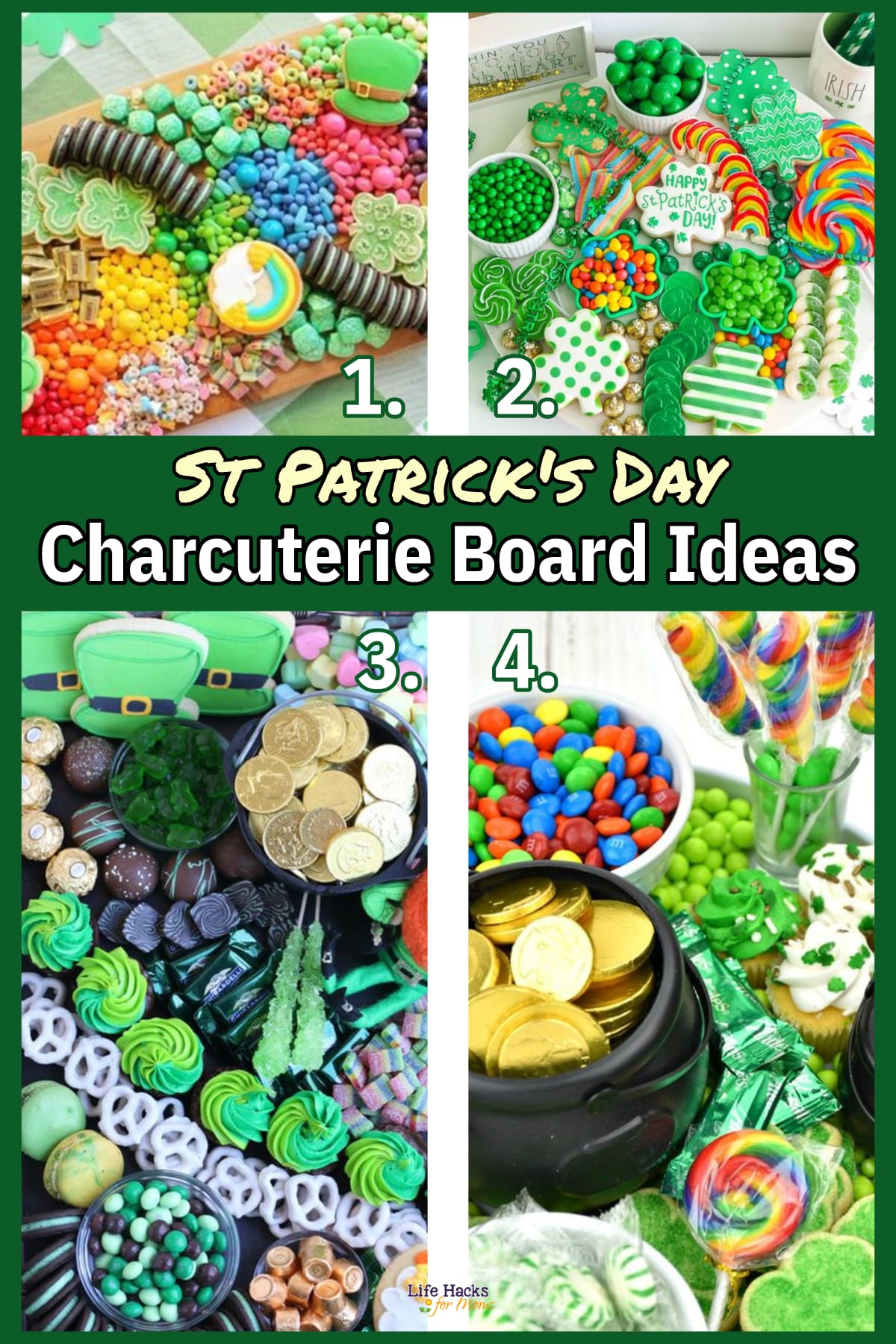 St Patrick's Day Charcuterie Board Ideas - Fun party platters and snack trays