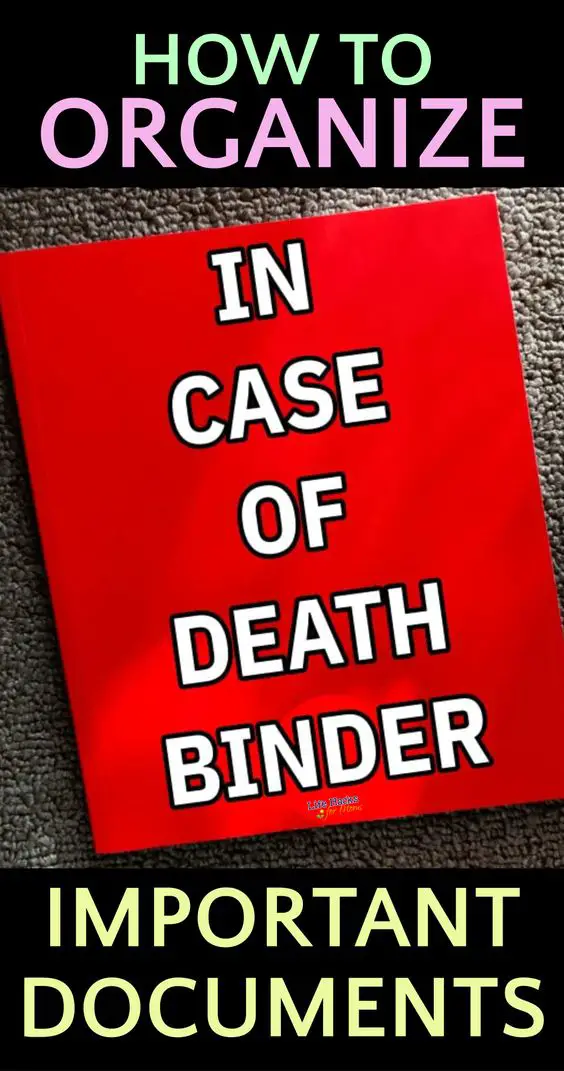 How To Organize Important Documents In a Binder