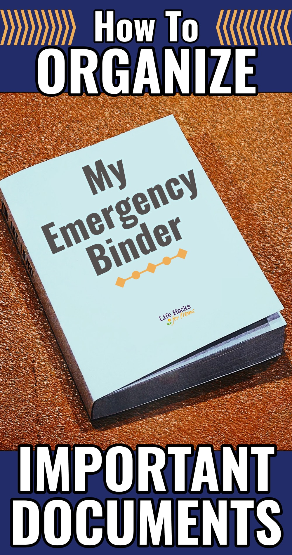 how to organize important documents into a binder