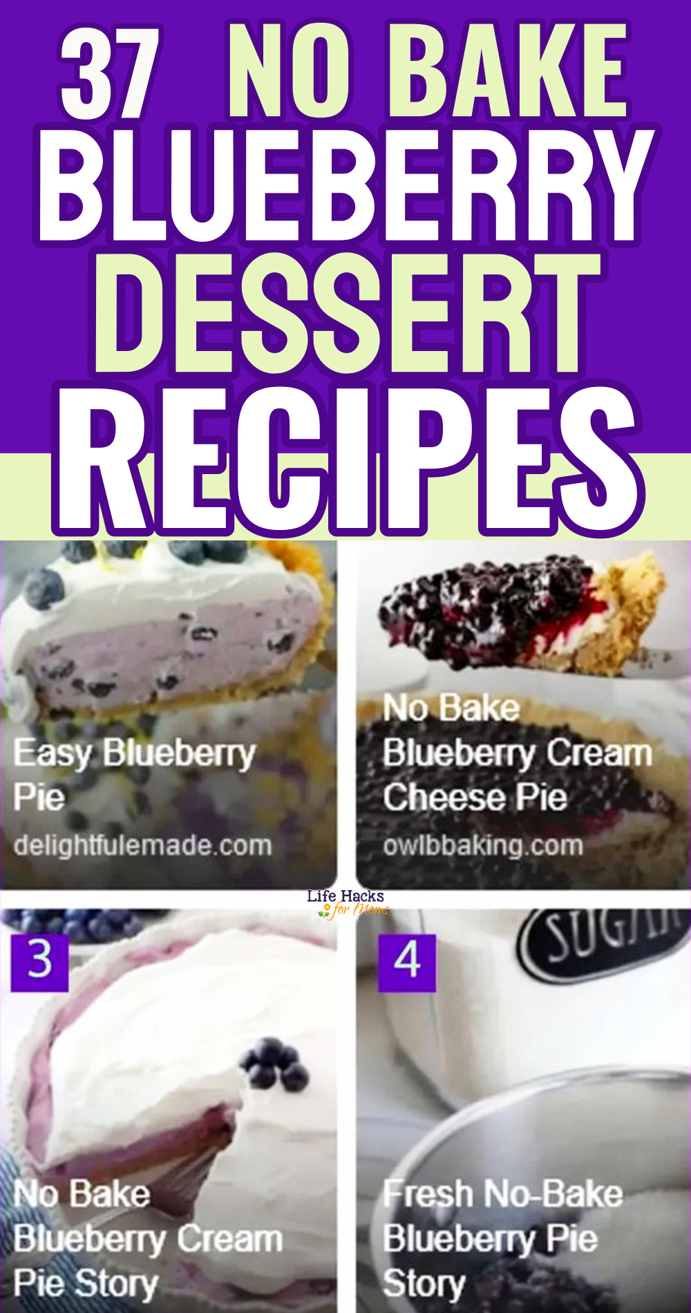 no bake blueberry desserts