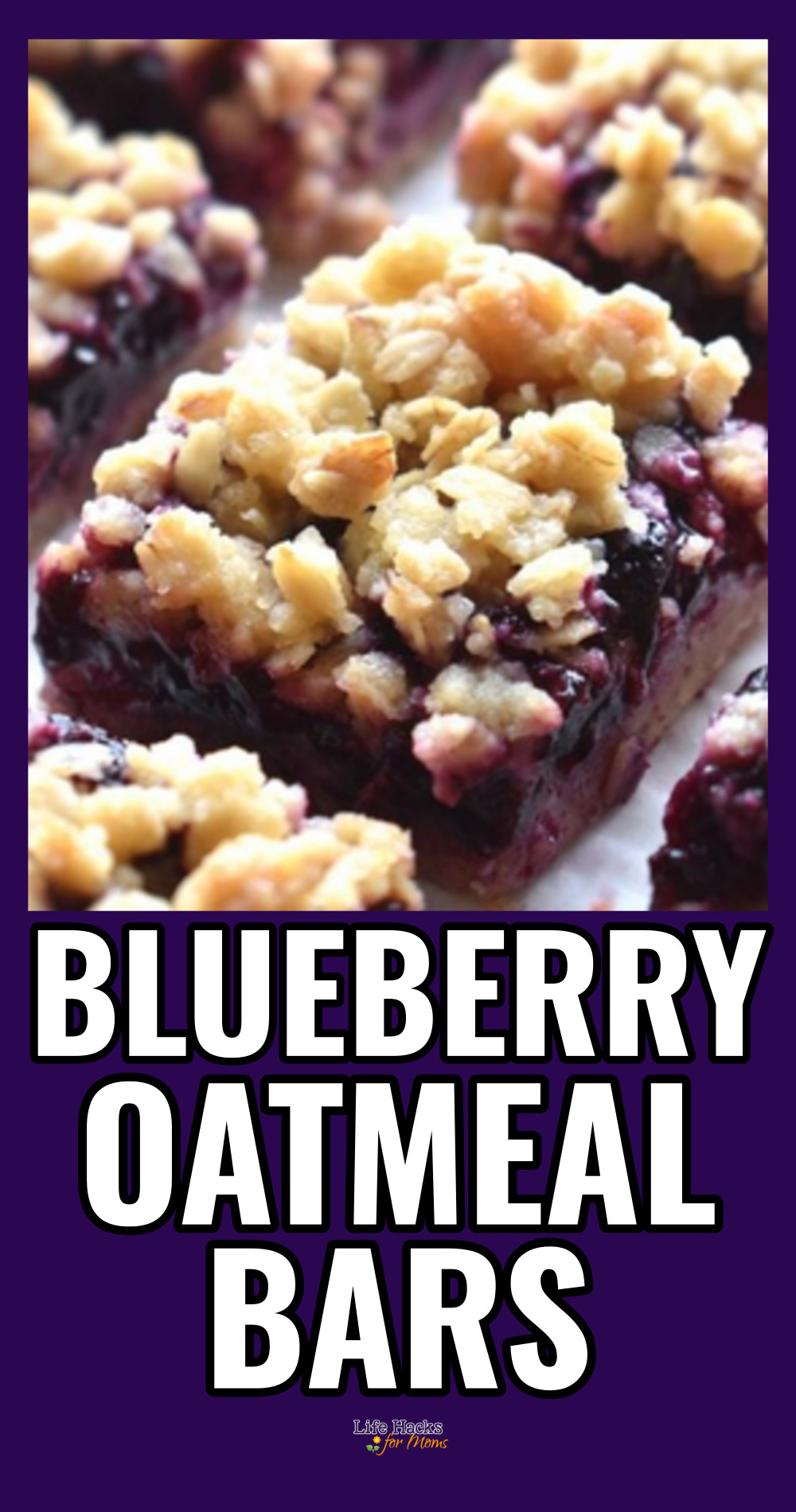 blueberry oatmeal cookie bars dessert recipe