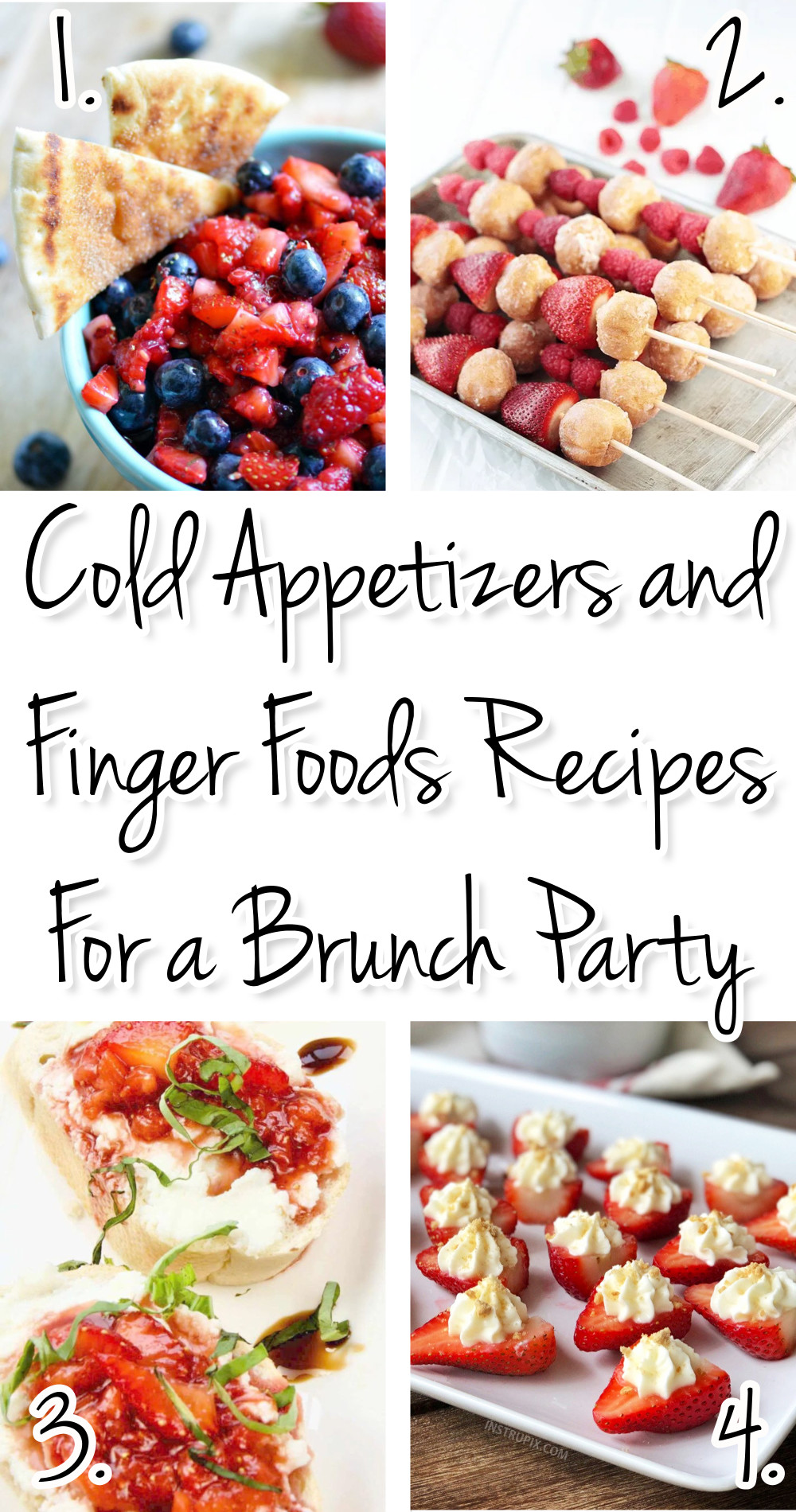 4 cold finger foods appetizer recipes