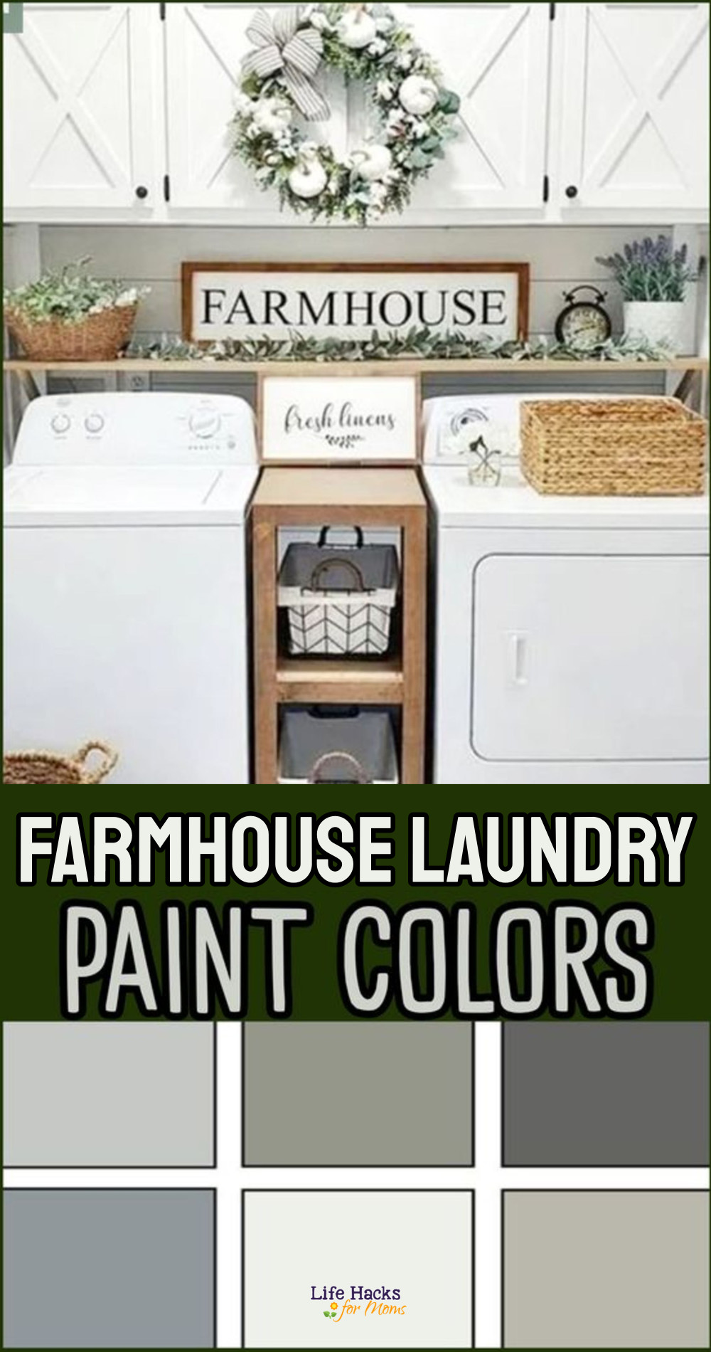 paint color ideas for farmhouse laundry rooms