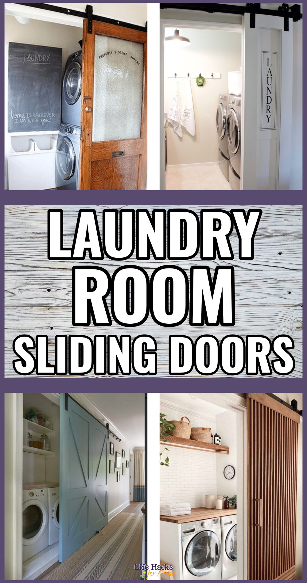 laundry room sliding door ideas