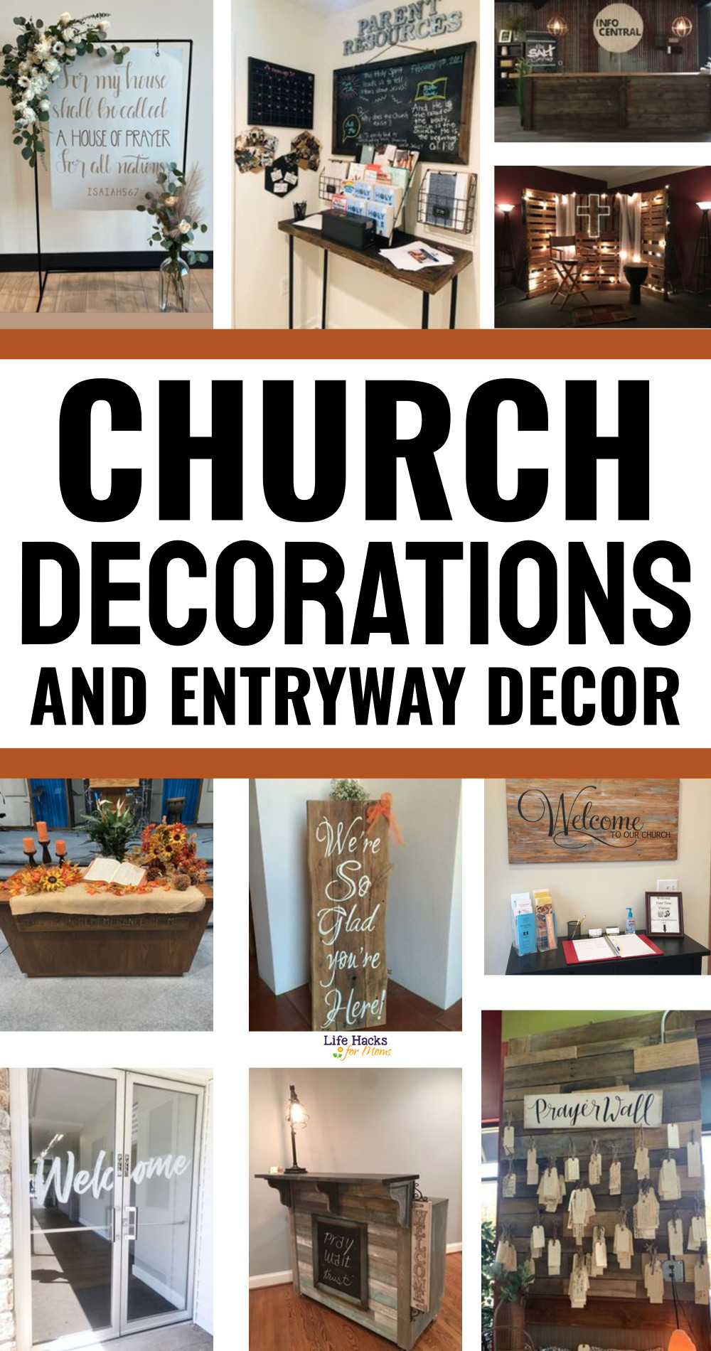 Church Decorations and Entryway Foyer Decor Ideas