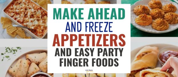 Make Ahead And Freeze Appetizers (freezer-friendly party finger foods)  -keep these pre-made appetizers in your freezer until YOU are ready to feed a party crowd...