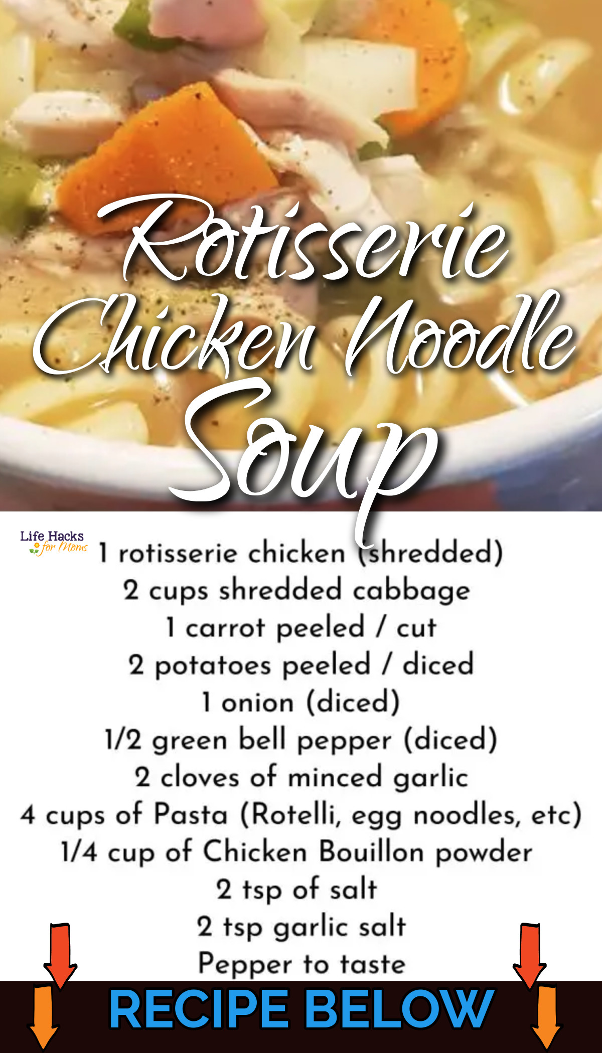 rotisserie chicken noodle soup
