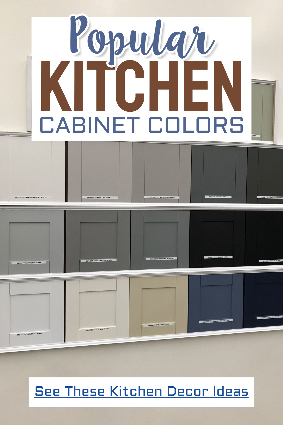 Popular kitchen cabinet color schemes for painting kitchen cabinets