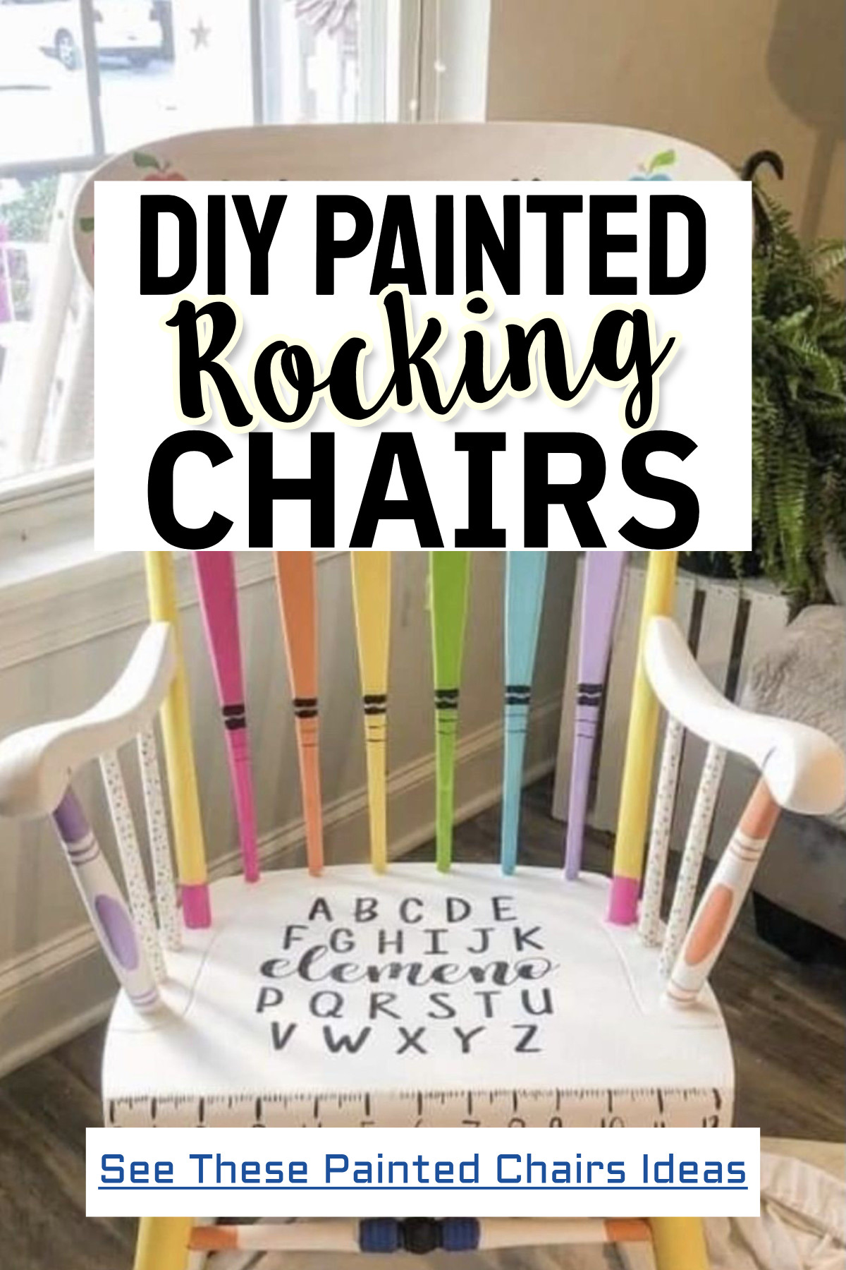 DIY painted rocking chairs