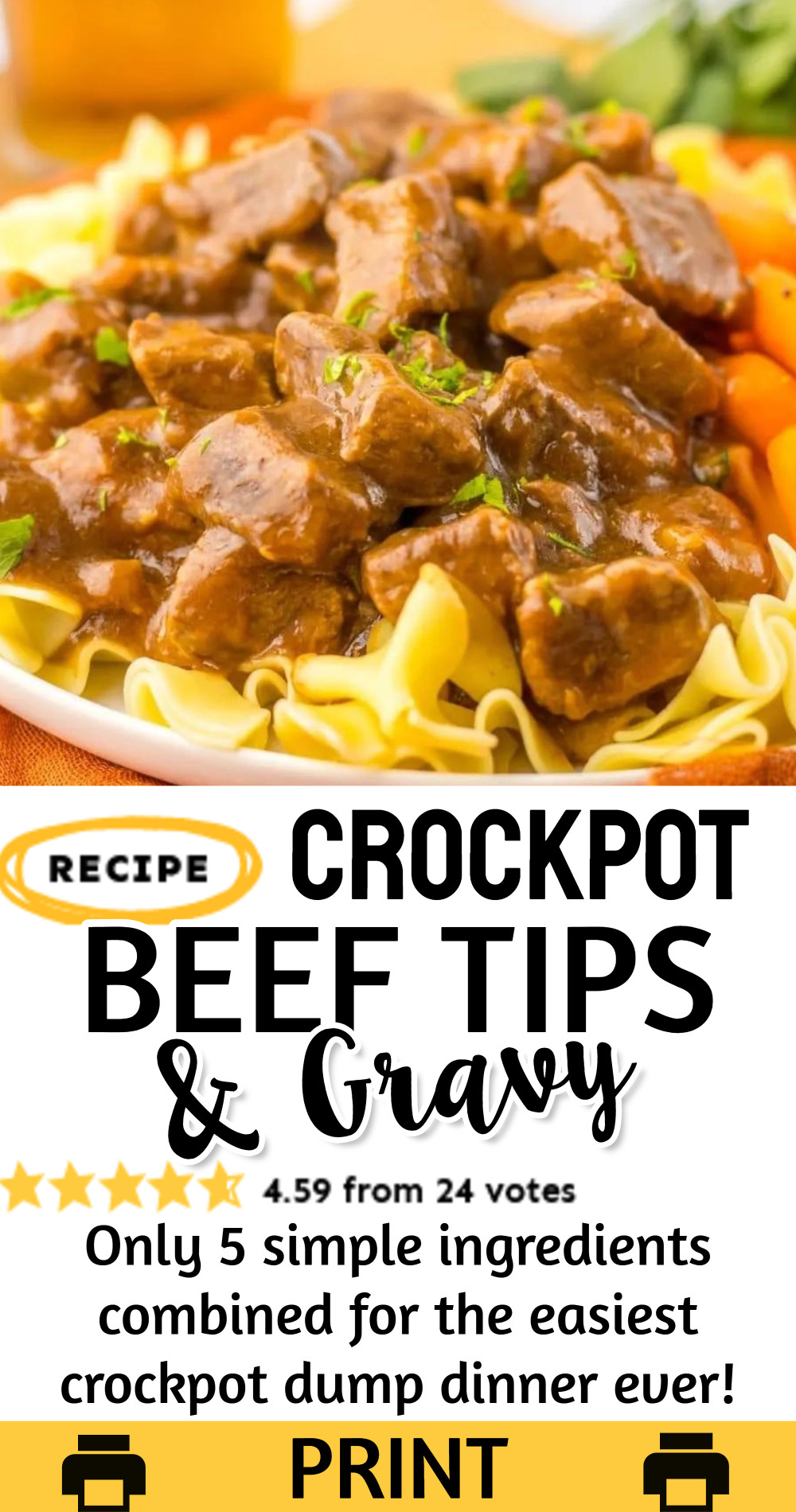 Crockpot Beef Tips and Gravy