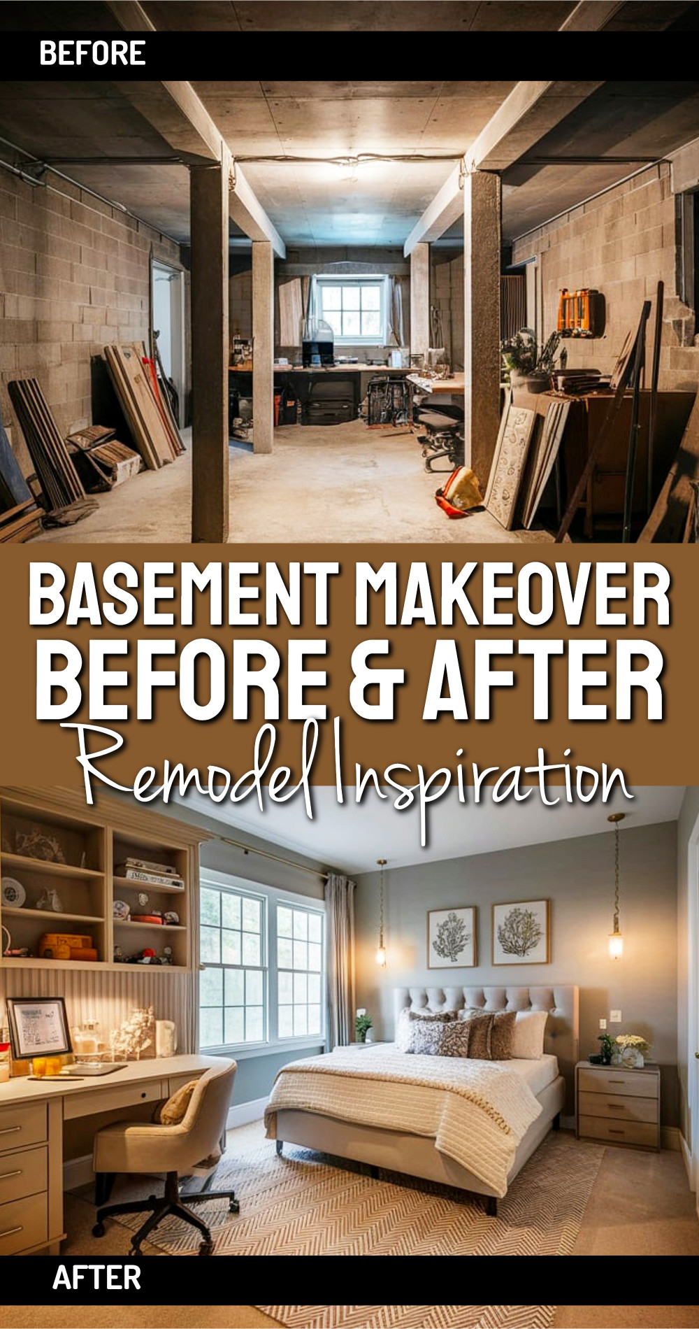 Turn Basement Into master bedroom or guest room 