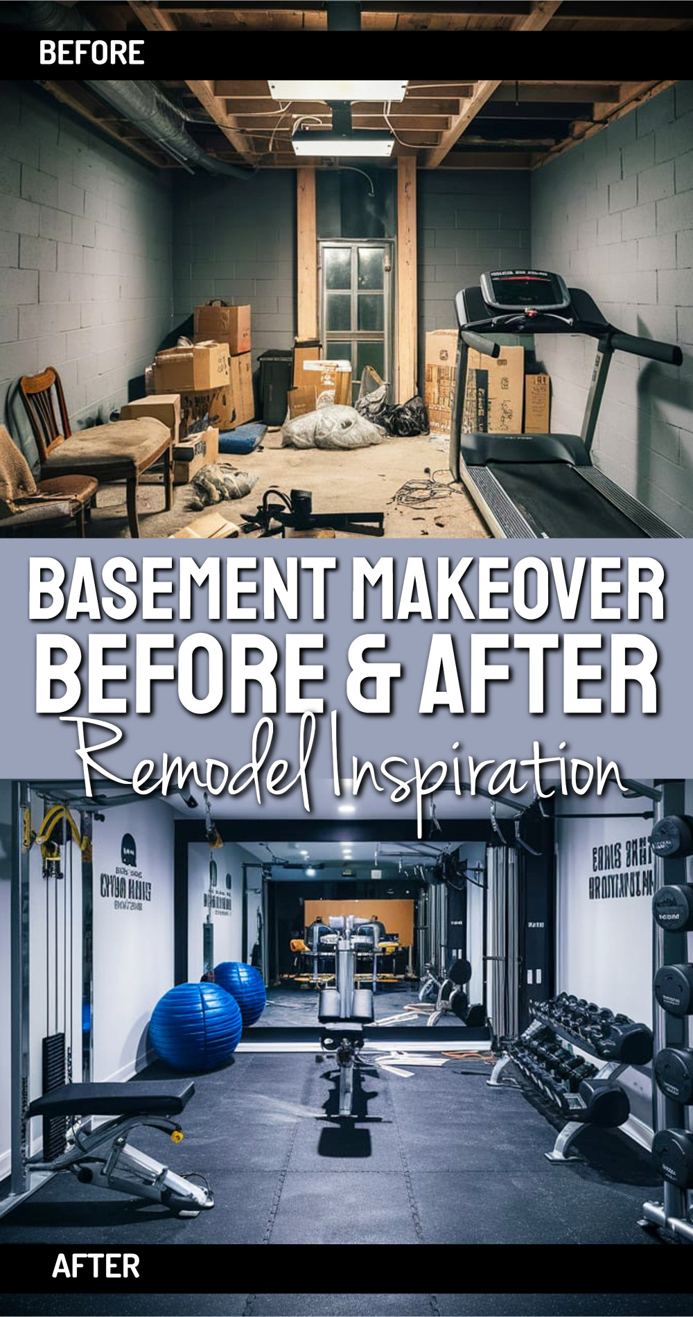 Turn Basement Into Home Gym Workout Room 