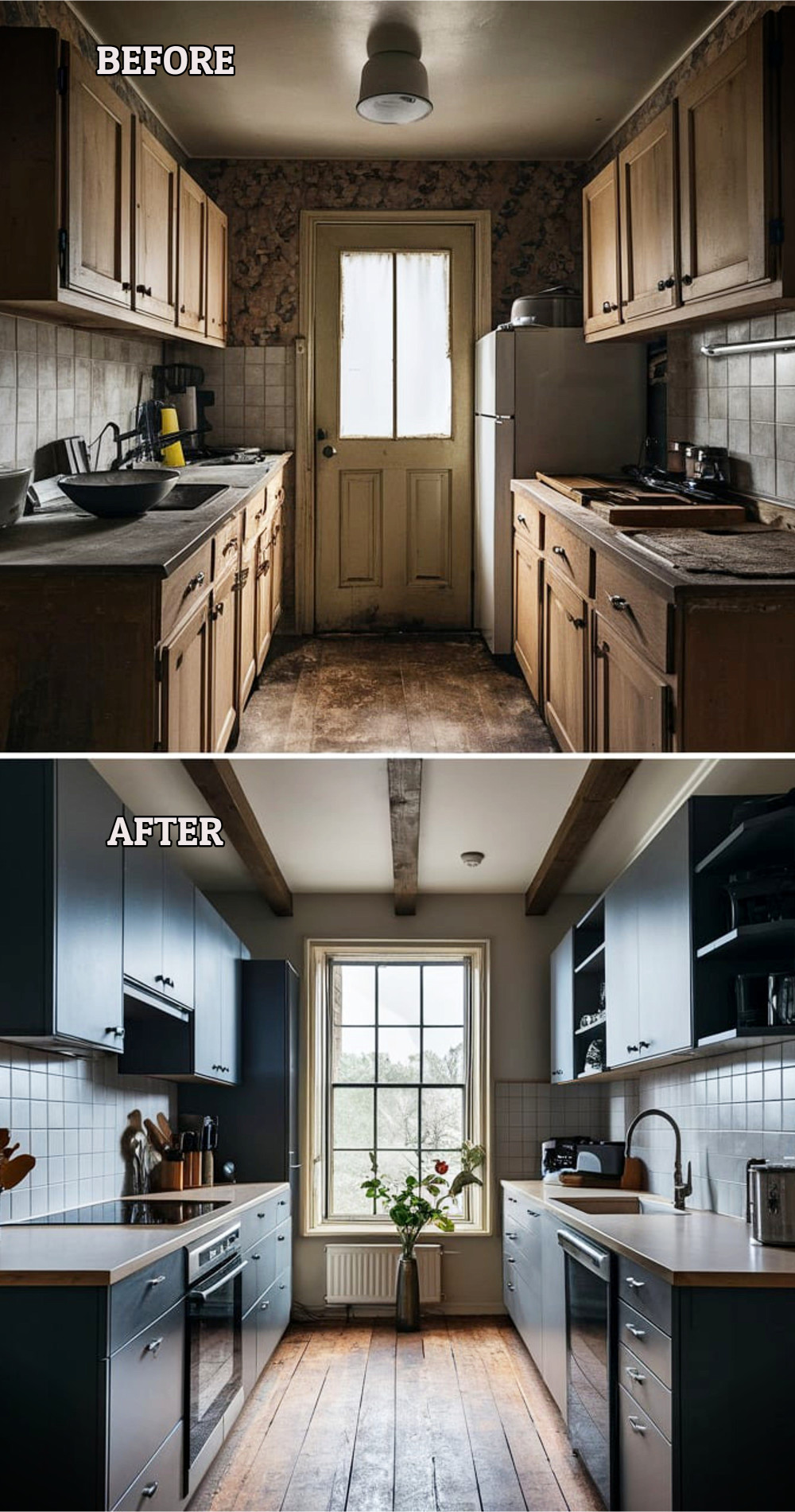Tiny Kitchen Makeover Remodels Before And After