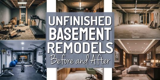 Unfinished Basement Remodels – Before and After Inspiration To Turn Your Basement Into New Living Space