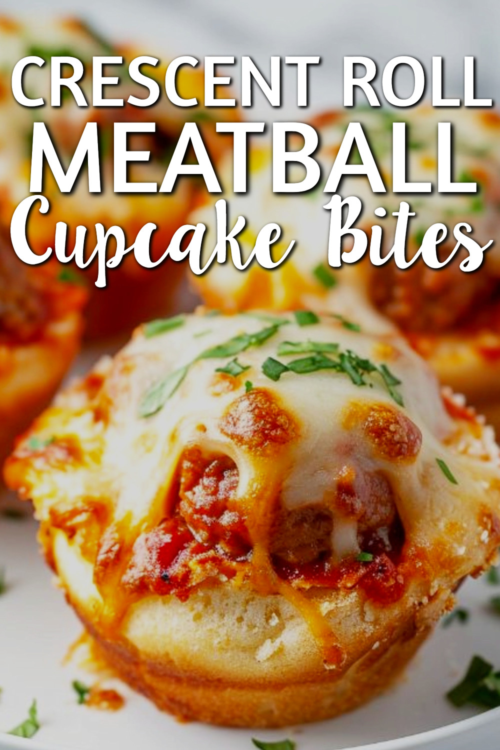 crescent roll meatball cupcake bites