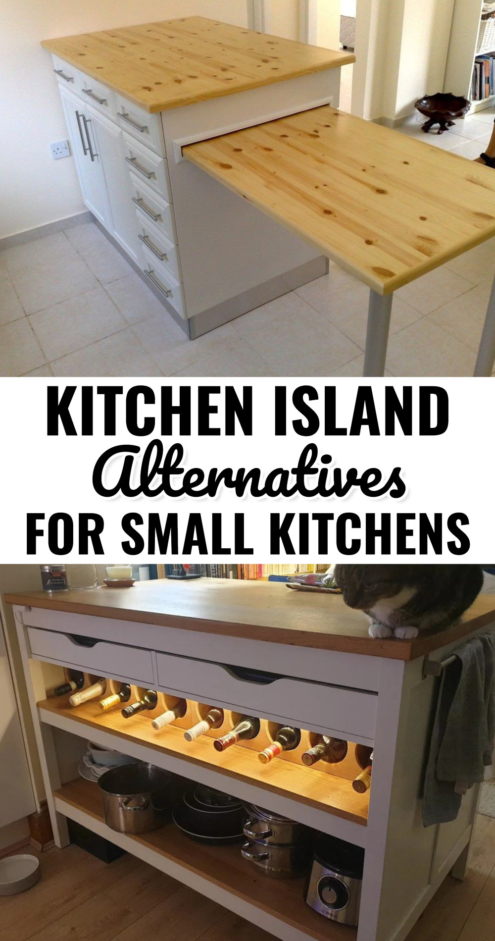 20 Small Kitchen Island Ideas for Space-Saving Storage, Extra Counter Space and Seating