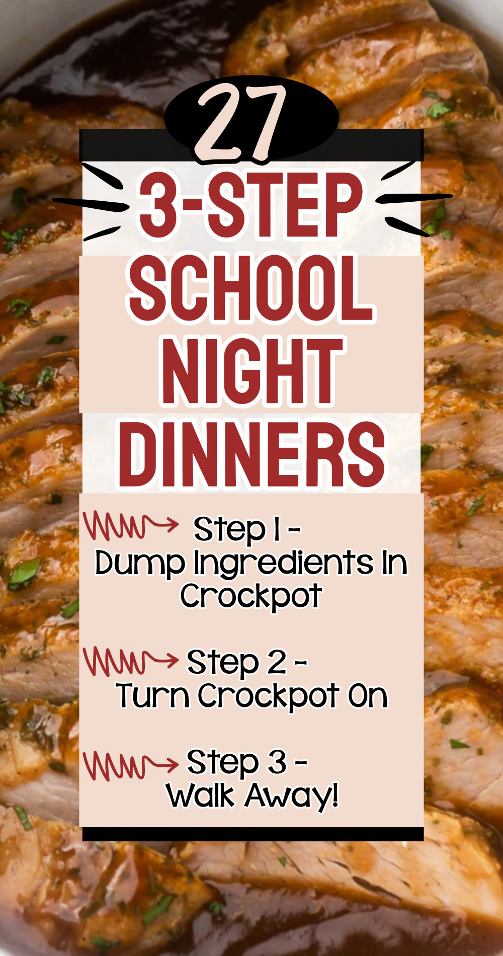 3 step school night dinners and easy crockpot weeknight dump meals