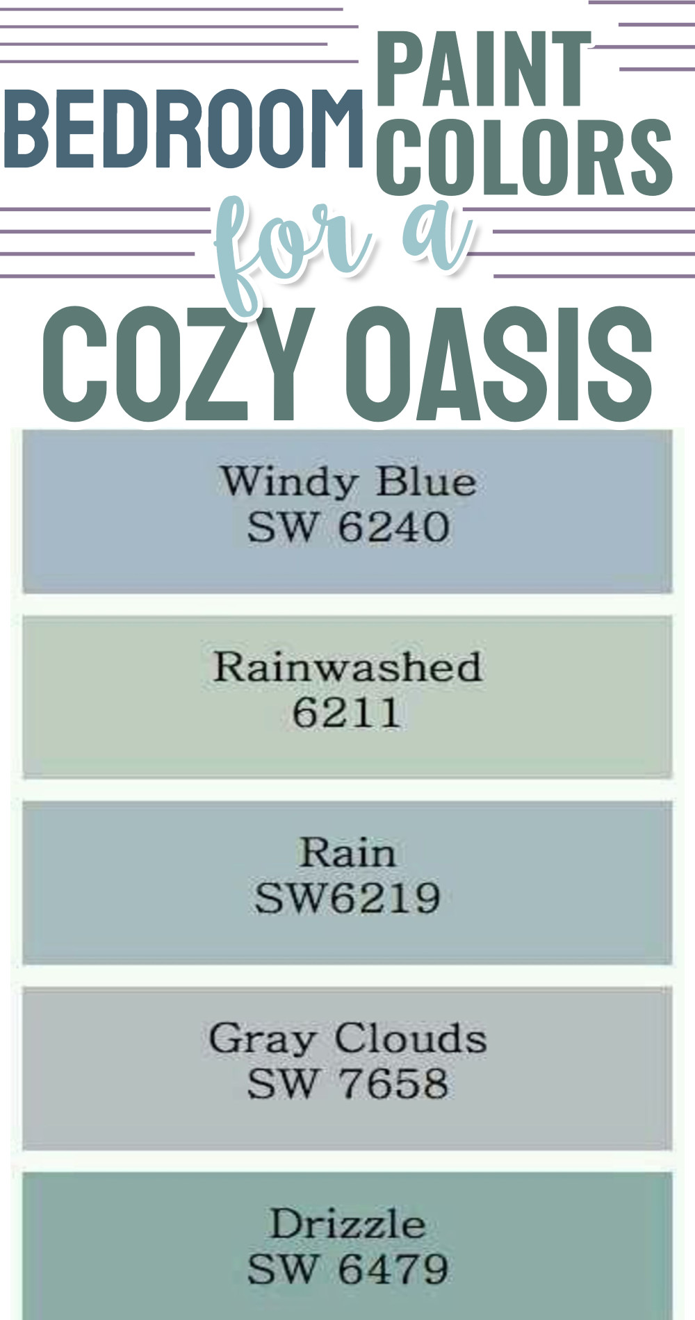 5 bedroom paint colors for a cozy oasis
