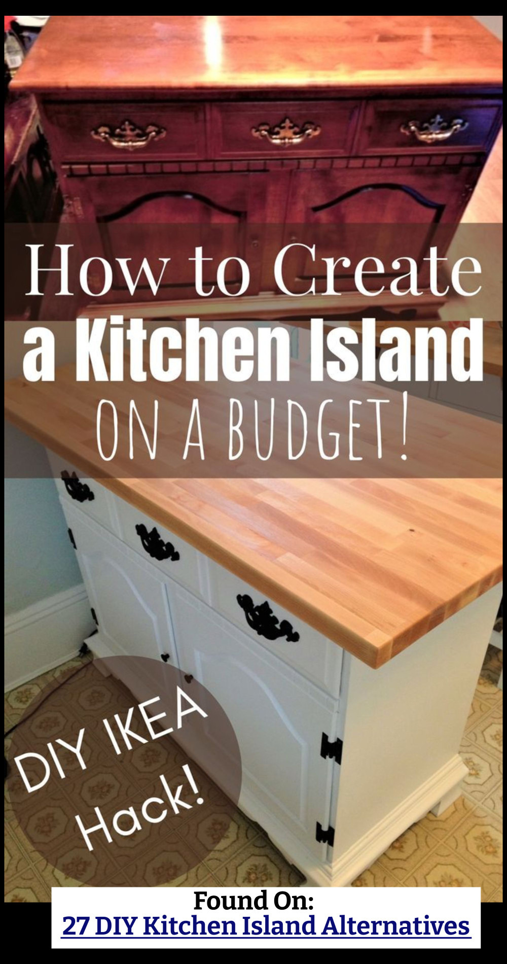 How To Make Your Own IKEA Butcher Block Kitchen Island