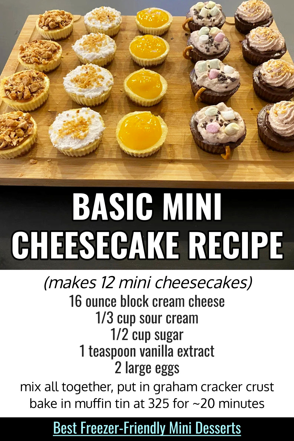 Basic Mini Cheesecakes Recipe