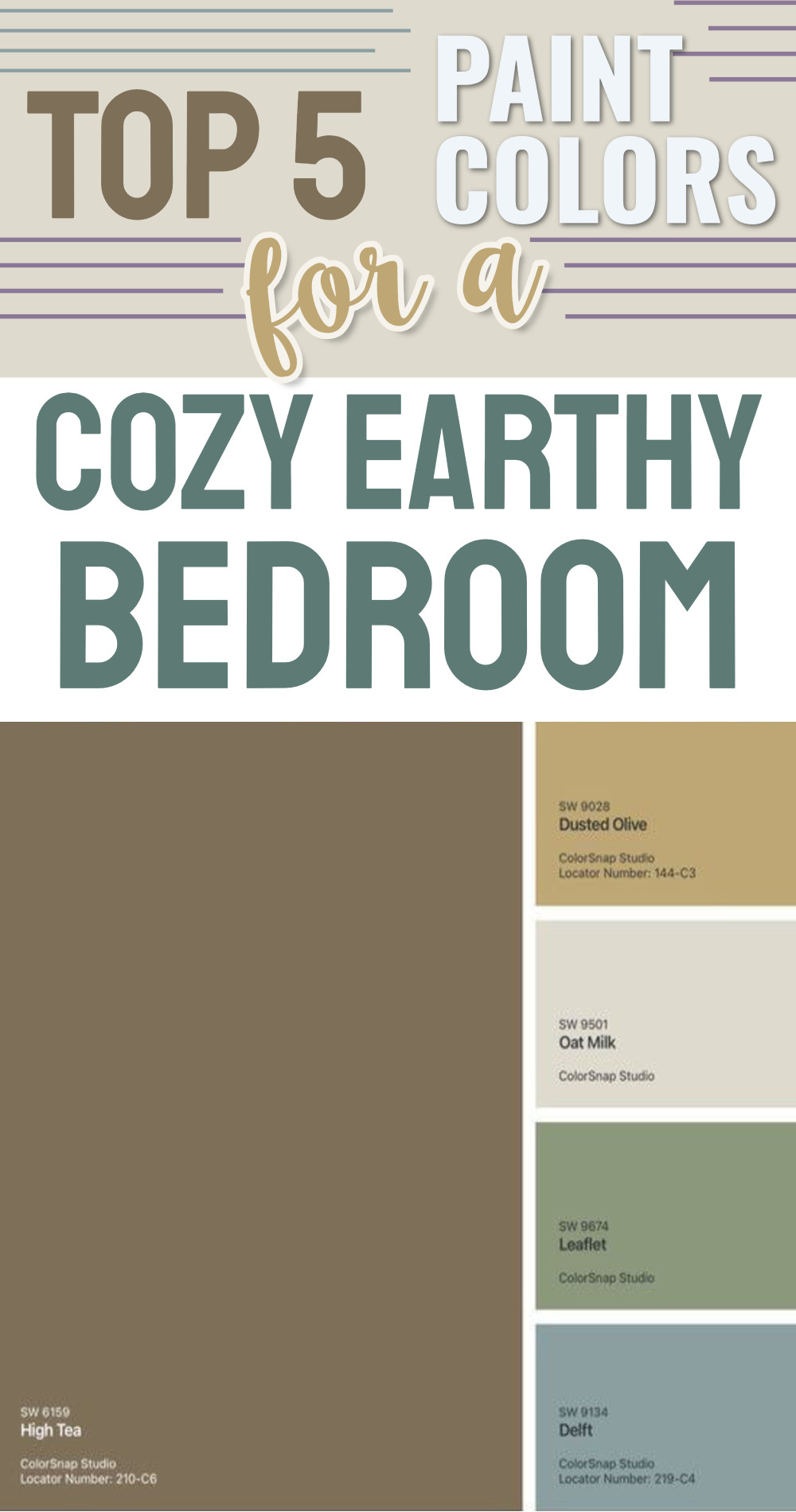 Top 5 Paint Colors for a Cozy Earthy Bedroom