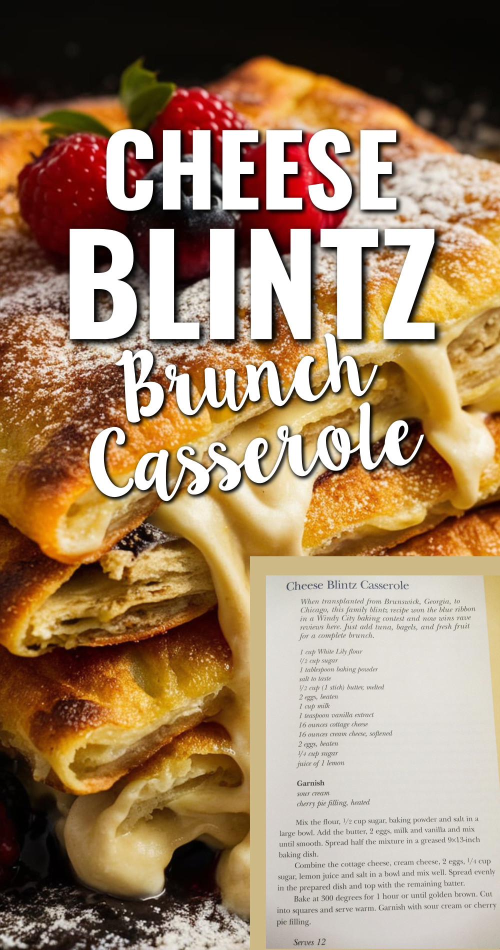 Cheese Blintz Brunch Casserole Recipe