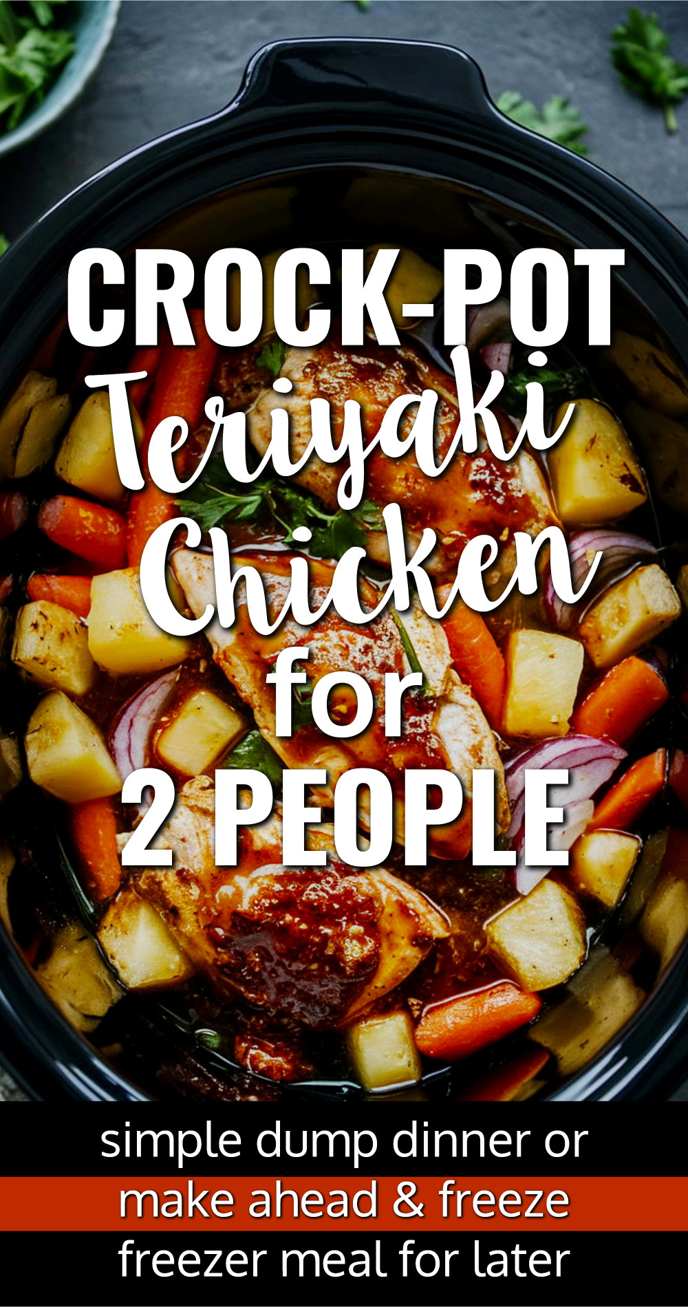 crockpot teriyaki chicken for 2 people