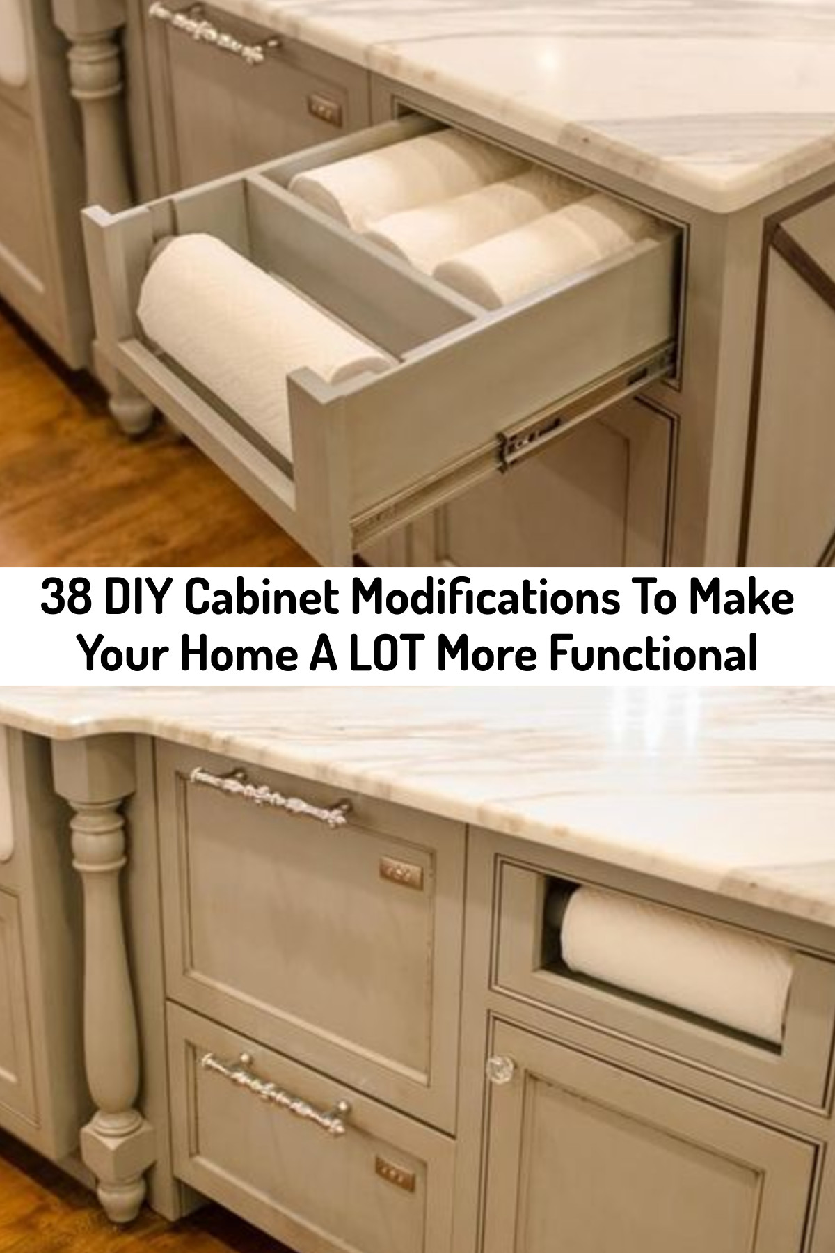 38 DIY Cabinet Modifications To Make Home A LOT More Functional (and organized!)